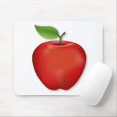 Leckerer roter köstlicher Apfel  Mousepad (Mit Mouse)