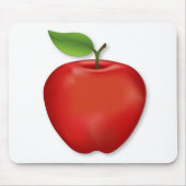 Leckerer roter köstlicher Apfel  Mousepad (Vorne)