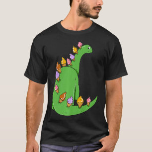 Leckerer Snack Eiscreme-Dinosaurier Brontosaurus P T-Shirt