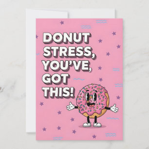 Leckerer Streusel-Donut-Humor-Donut-Stress-Du-Scha Dankeskarte