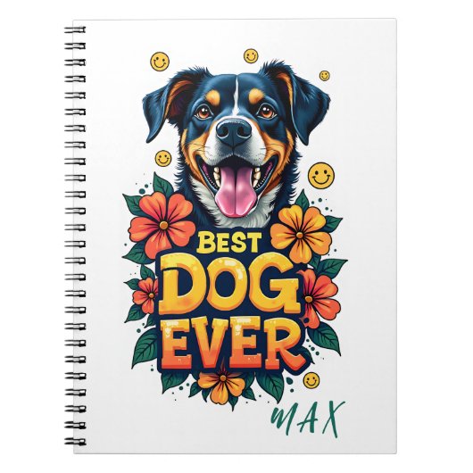 Leckerer Text und elegante Blume für ein stilvolle Notizblock (Vorderseite)