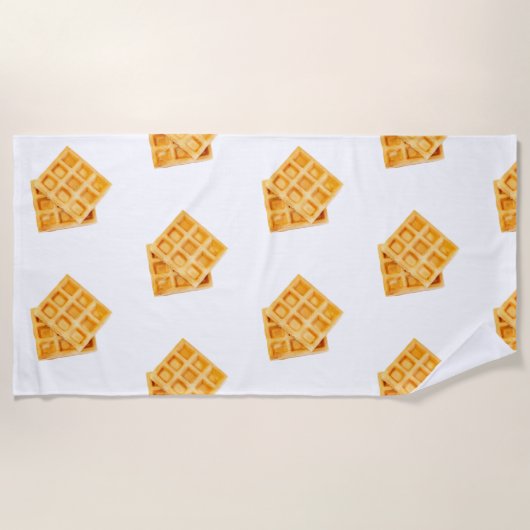leckerer Waffel-Handtuch Strandtuch (Vorderseite)