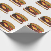 Leckeres Cheeseburger-Packpapier Geschenkpapier (Ecke)