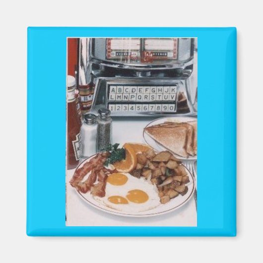 Leckeres Diner-Essen-Magnet Magnet (Vorne)