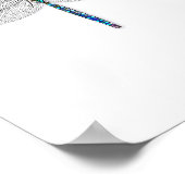 Leckeres Dragonfly Art Print Poster (Ecke)