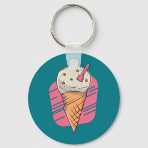 Leckeres Eis am Stiel Design Schlüsselanhänger