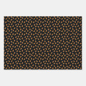 Leckeres Halloween Skull & Candy Cornmuster Geschenkpapier Set (Vorderseite)