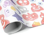 Leckeres, handGezeichnet Halloween-grafisches Must Geschenkpapier (Rolleneckpunkt)