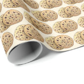 Leckeres Knoblauch Naan Brot Indian Flatbrei Bäcke Geschenkpapier (Rolleneckpunkt)