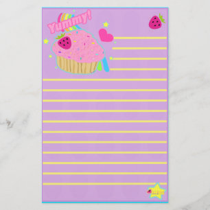 Leckeres Kuchen-Briefpapier Briefpapier