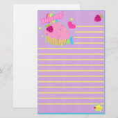 Leckeres Kuchen-Briefpapier Briefpapier (Vorne/Hinten)