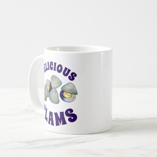 Leckeres New England RI Steamed Clams Kaffeetasse (Vorderseite Links)