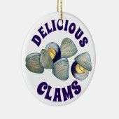 Leckeres New England RI Steamed Clams Keramik Ornament (Rechts)