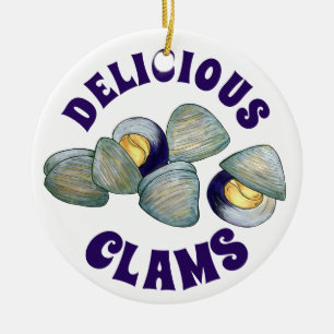 Leckeres New England RI Steamed Clams Keramik Ornament