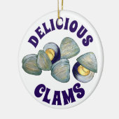 Leckeres New England RI Steamed Clams Keramik Ornament (Links)