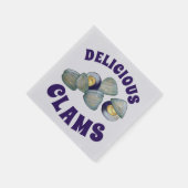Leckeres New England RI Steamed Clams Serviette (Ecke)