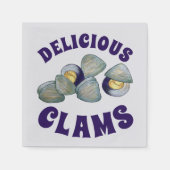 Leckeres New England RI Steamed Clams Serviette (Vorderseite)