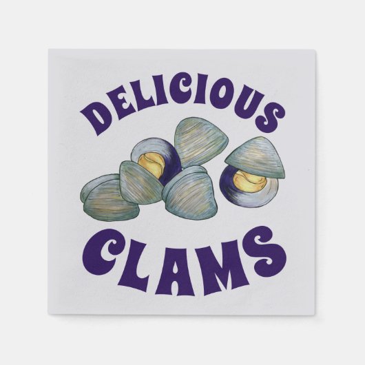 Leckeres New England RI Steamed Clams Serviette (Vorderseite)