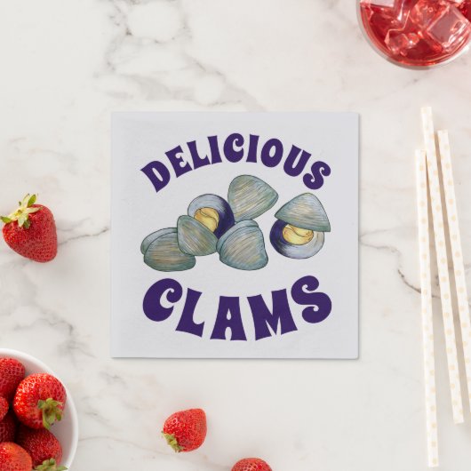 Leckeres New England RI Steamed Clams Serviette (Beispiel)