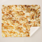 Leckeres Popcorn auf dem ganzen Hintergrund. Essen Sherpadecke (Vorderseite (Horizontal))