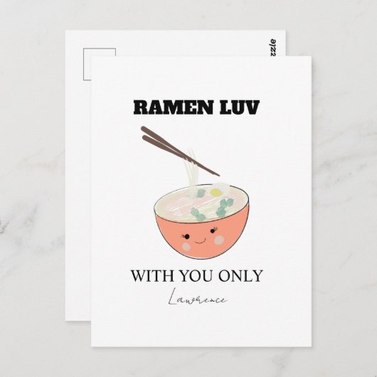 Leckeres Ramen-Suppe aus dem Gefängnis über weite Postkarte (Vorne/Hinten)