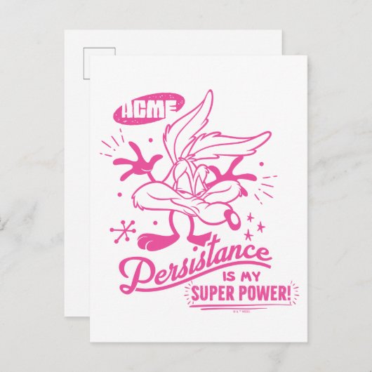 Leckeres Retro WILE E. COYOTE™ Postkarte (Vorne/Hinten)