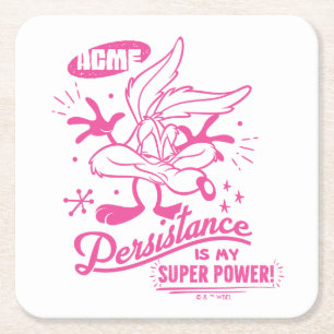 Leckeres Retro WILE E. COYOTE™ Rechteckiger Pappuntersetzer