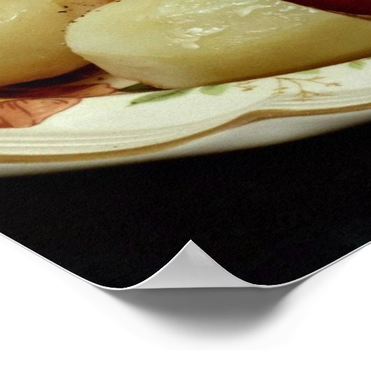 Leckeres Rindfleisch aus Corned und Kohl Poster (Ecke)