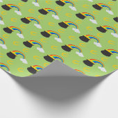 Leckeres St. Patrick's Day Pot of Gold & Rainbow Geschenkpapier (Ecke)