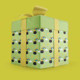 Leckeres St. Patrick's Day Pot of Gold & Rainbow Geschenkpapier