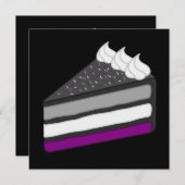 Leckeres Stück Asexueller Kuchen Einladung (Vorne/Hinten)