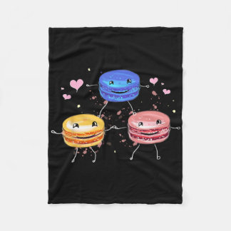 Leckeres süßes Cheerleading-Macaron-Geschenk  Fleecedecke