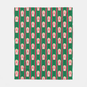 Leckeres und Fantasievolles Weihnachtspopcorn Fleecedecke