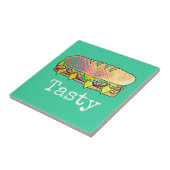 Leckeres Untersandwich niedliche Küche Kunst Fliese (Seite)