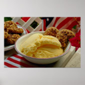 Leckeres Vanilla-Eis Poster (Vorne)