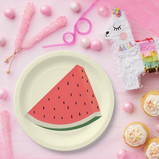 Leckeres Watermelon - Süß - Pappteller (Party)