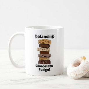 Leckerlis aus Schokoladen-Fudge zum Ausgleich lust Kaffeetasse