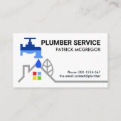 Leckfaucet auf Zuhause-Plumbing Visitenkarte (Vorderseite)