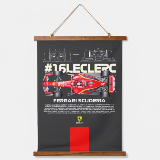 Leclerc16 Wandteppich Mit Holzrahmen (Vorderseite)