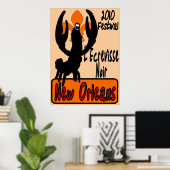 L'Ecrevisse Noir Poster (Heimbüro)