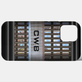 LeCrosse Point Modernes Monogramm Case-Mate iPhone Hülle (Rückseite (Horizontal))