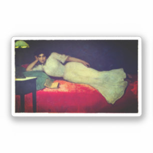 Lectura - von Julio Romero de Torres (1900) Aufkleber