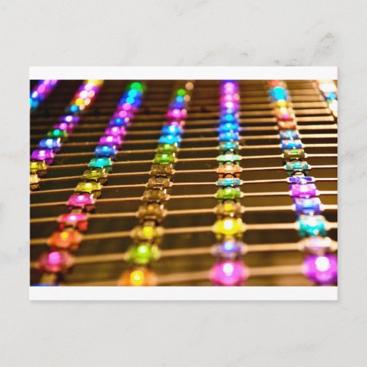 LED-Abstraktion Postkarte (Vorderseite)