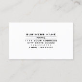 LED-Anzeige des Detektivbüros für private Ermittlu Visitenkarte (Rückseite)