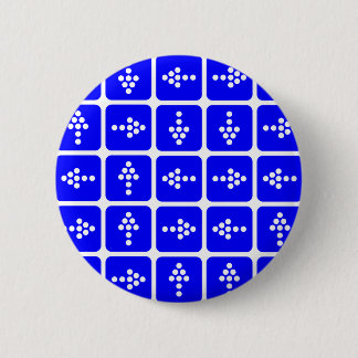 LED Arrow Square blau Button