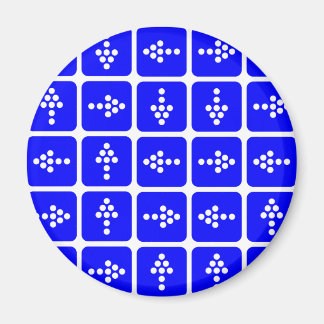 LED Arrow Square blau Magnet