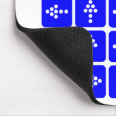 LED Arrow Square blau Mousepad (Ecke)