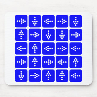 LED Arrow Square blau Mousepad