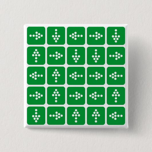 LED Arrow Square Green Button (Vorderseite)