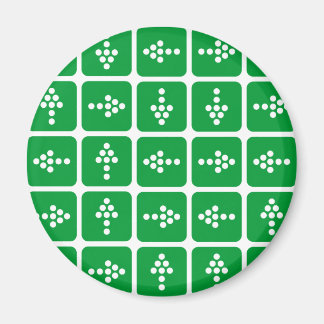 LED Arrow Square Green Magnet